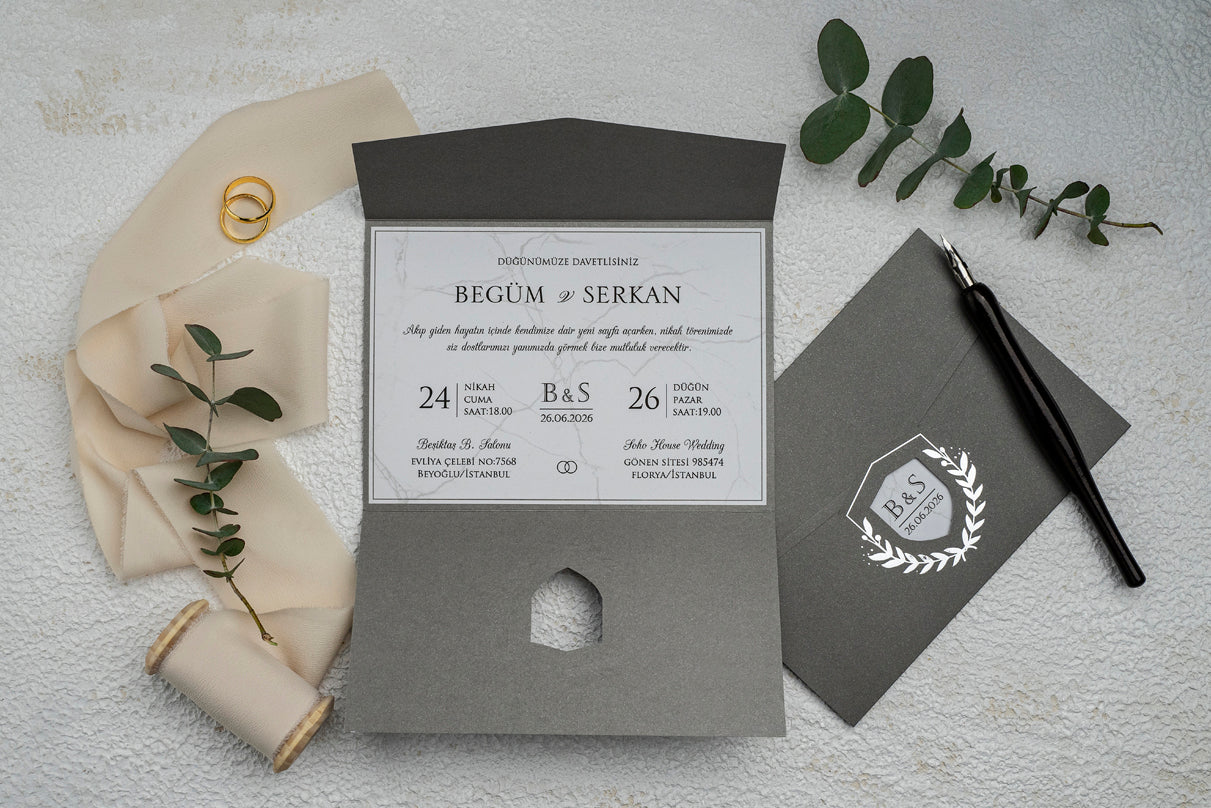Invitatii De Nunta - 9304 Ekonom - MirajulNuntii.ro