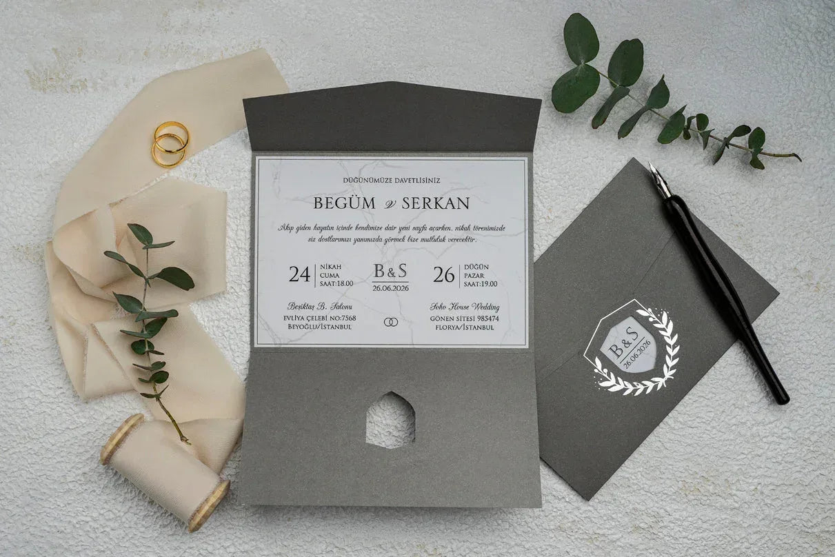 Invitatii De Nunta - 9304 Ekonom - MirajulNuntii.ro
