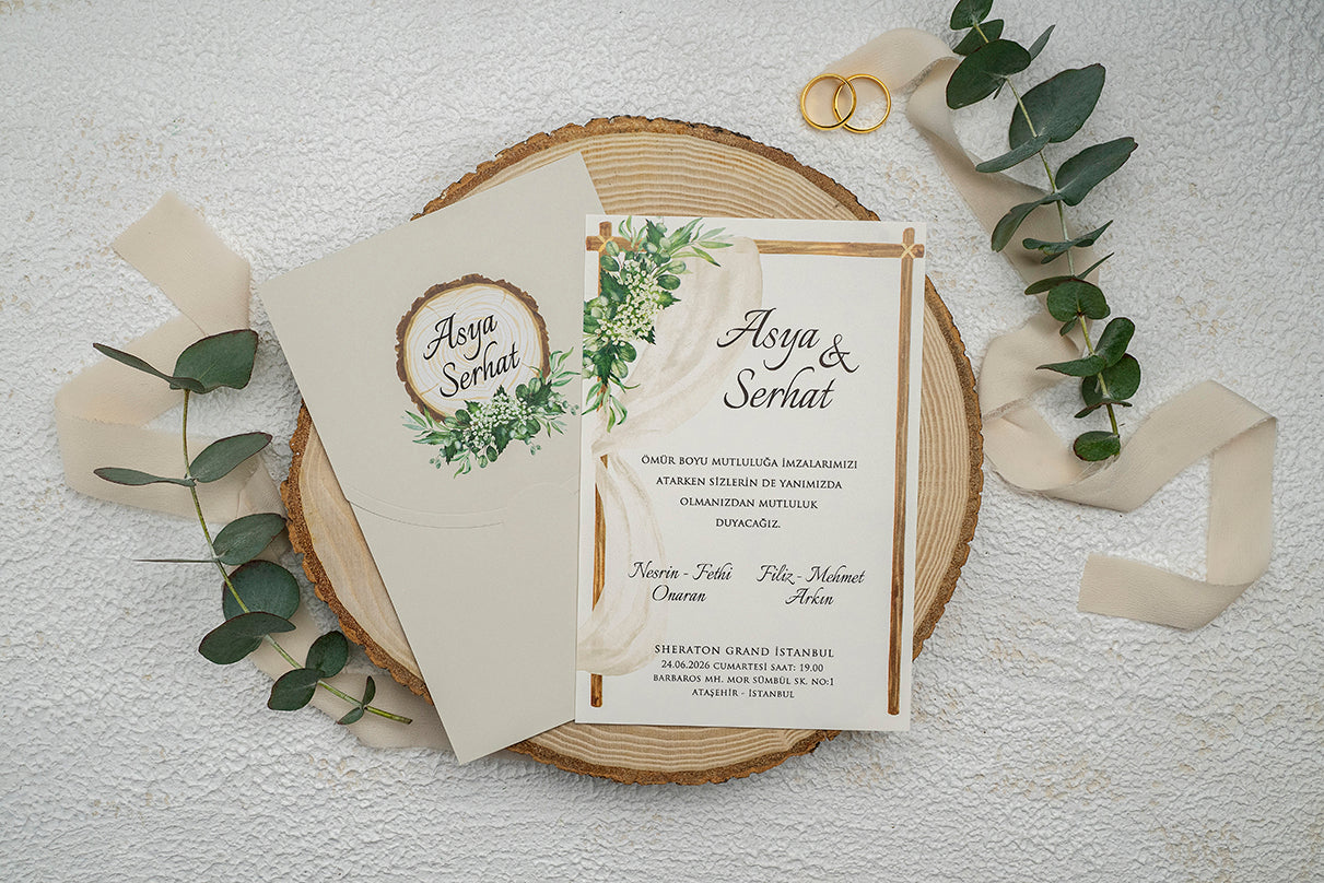 Invitatii De Nunta - Ekonom - cod 9325 - MirajulNuntii.ro