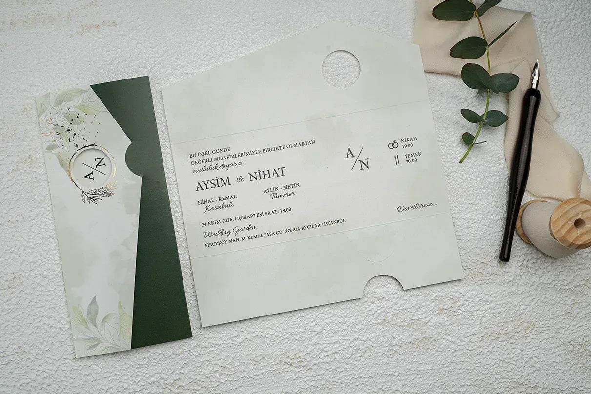 Invitatii De Nunta - Ekonom - cod 9332 - MirajulNuntii.ro