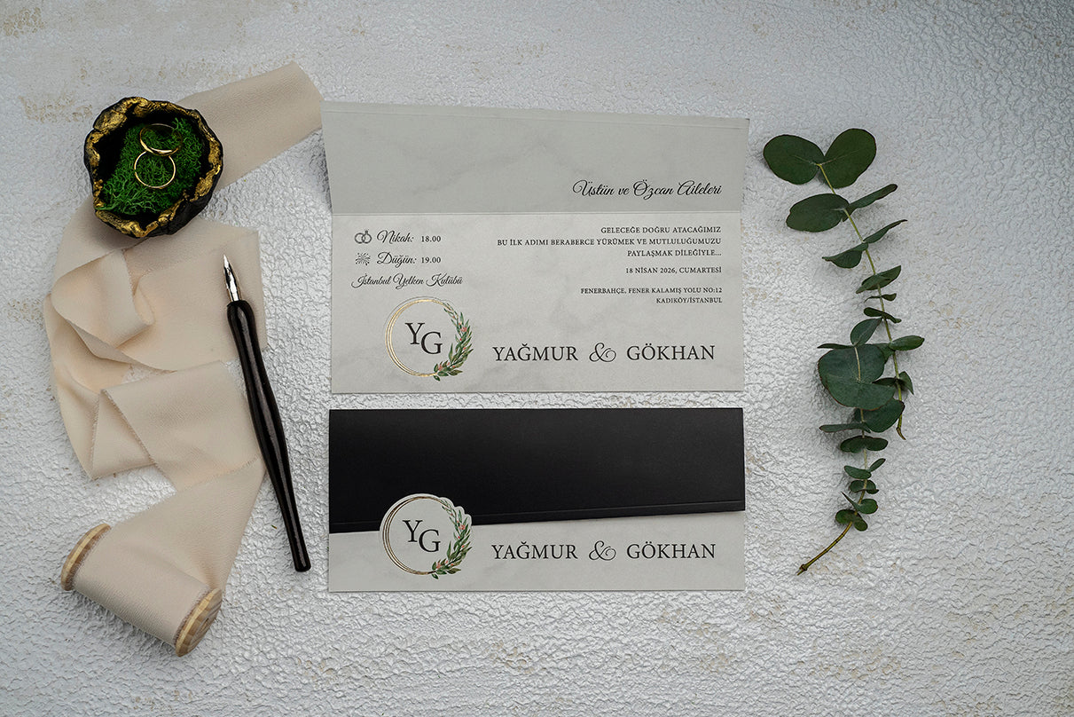 Invitatii De Nunta - Ekonom - cod 9335 - MirajulNuntii.ro