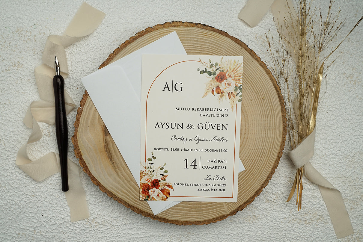 Invitatii De Nunta - Ekonom - cod 9338 - MirajulNuntii.ro