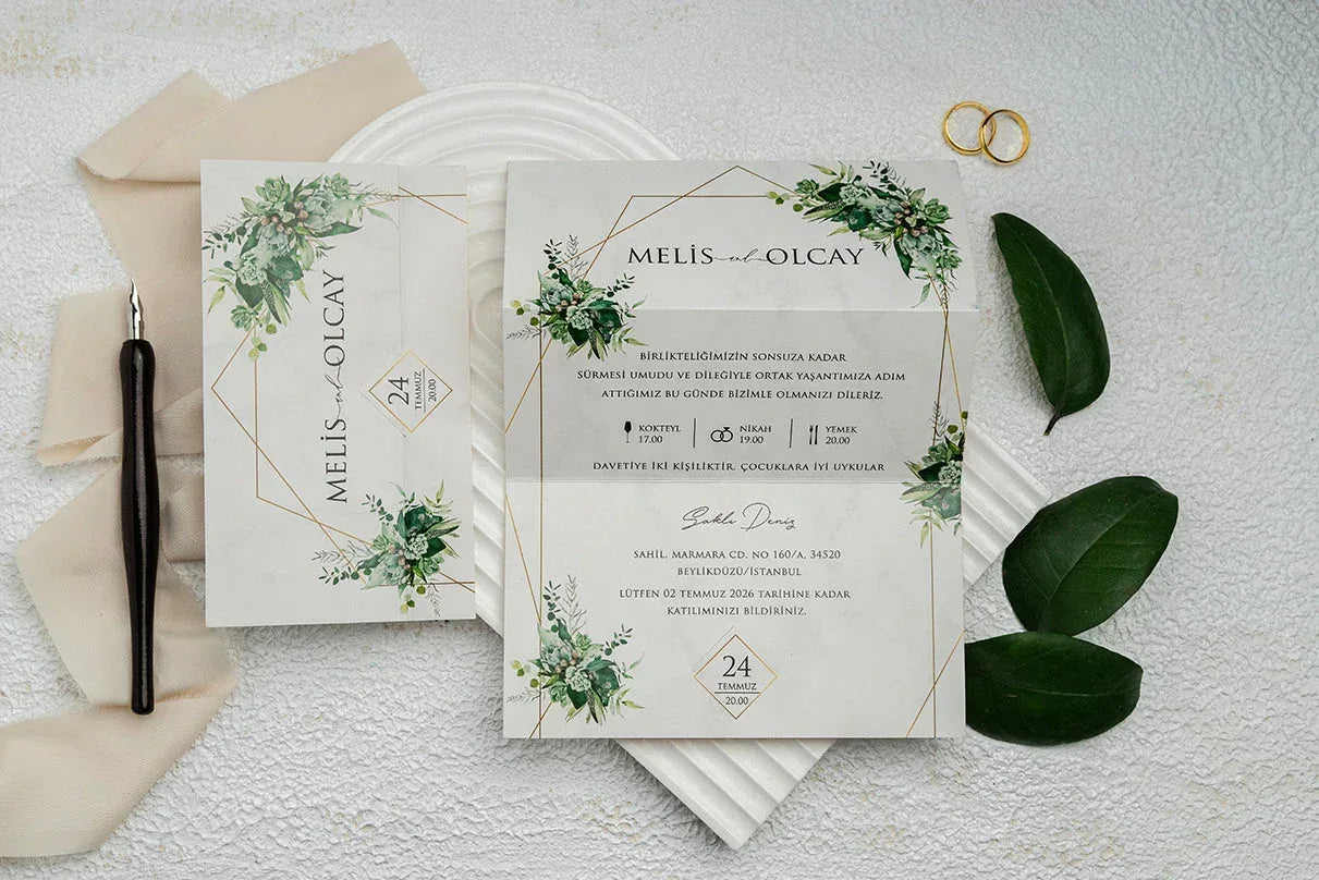 Invitatii De Nunta - Ekonom - cod 9348 - MirajulNuntii.ro