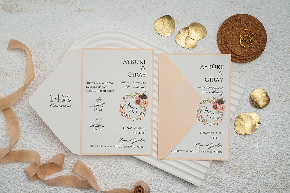 Invitatii De Nunta - Ekonom - cod 9349 - MirajulNuntii.ro
