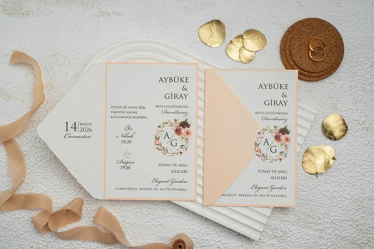 Invitatii De Nunta - Ekonom - cod 9349 - MirajulNuntii.ro