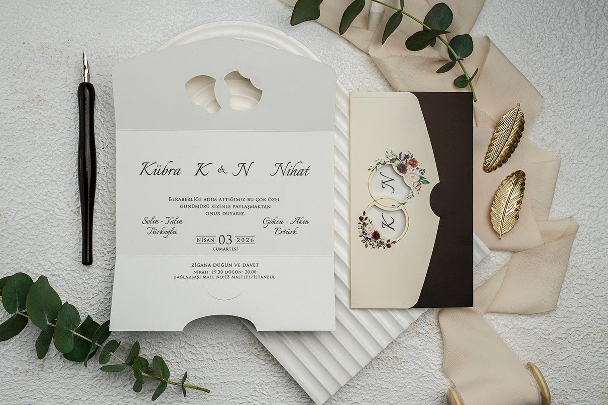 Invitatii De Nunta - Ekonom - cod 9353 - MirajulNuntii.ro