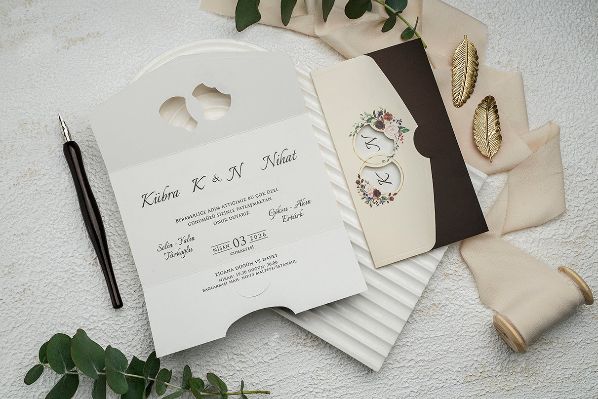 Invitatii De Nunta - Ekonom - cod 9353 - MirajulNuntii.ro