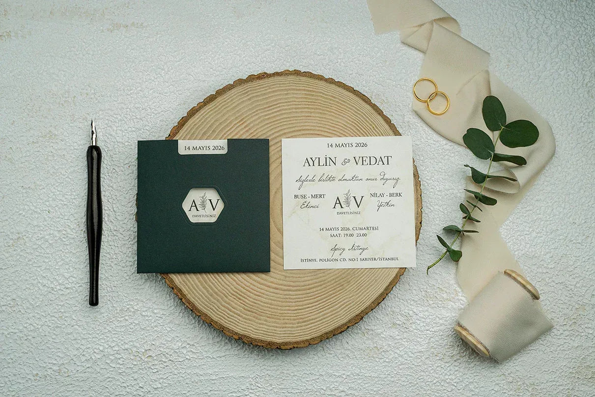 Invitatii De Nunta - Ekonom - cod 9358 - MirajulNuntii.ro