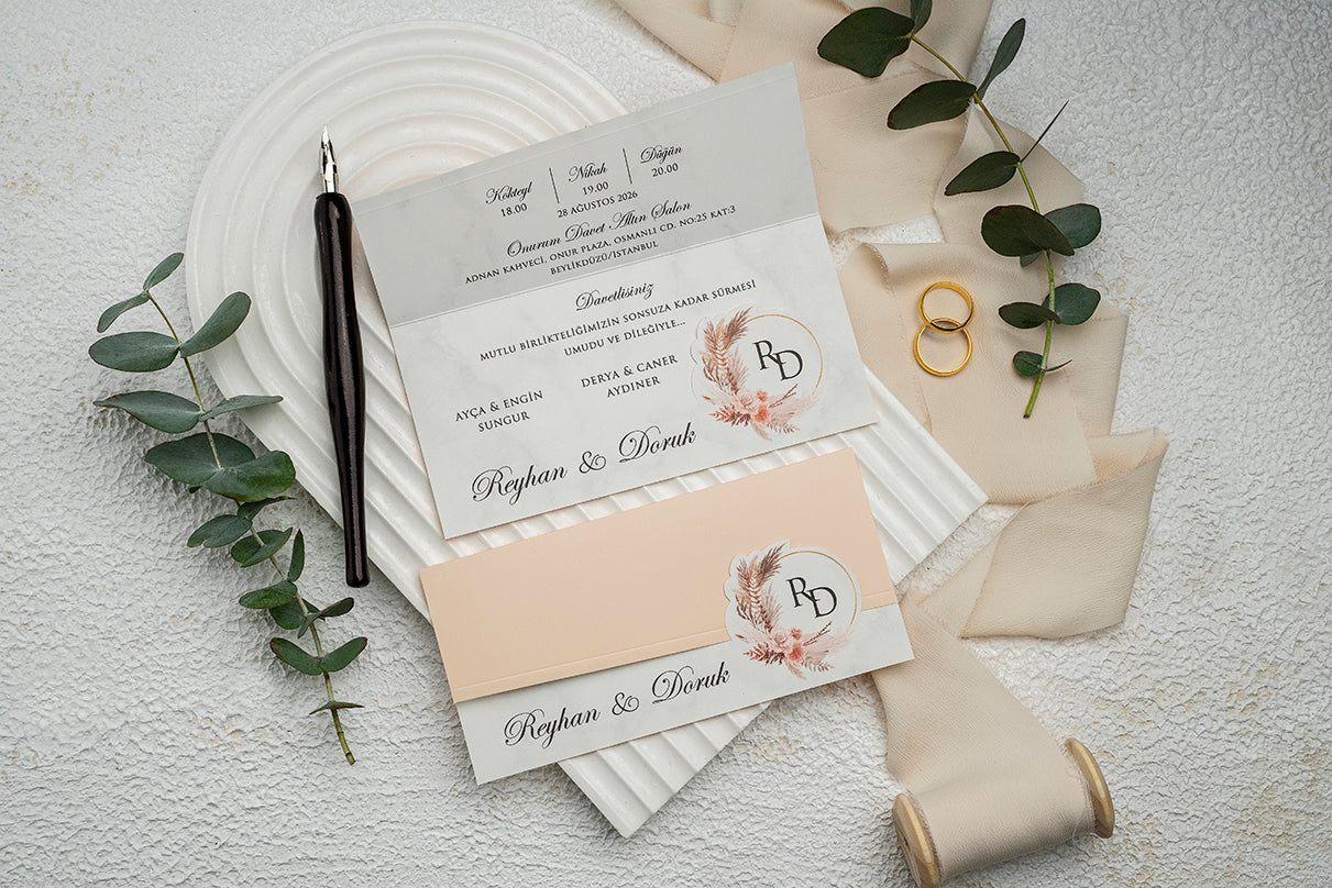 Invitatii De Nunta - Ekonom - cod 9362 - MirajulNuntii.ro
