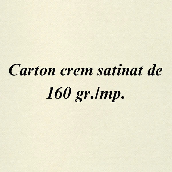 Carton crem satinat A4 de 160 gr./mp. 1 buc. (Calitate PREMIUM!)