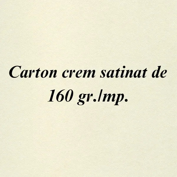 Carton crem satinat A4 de 160 gr./mp. 1 buc. (Calitate PREMIUM!)