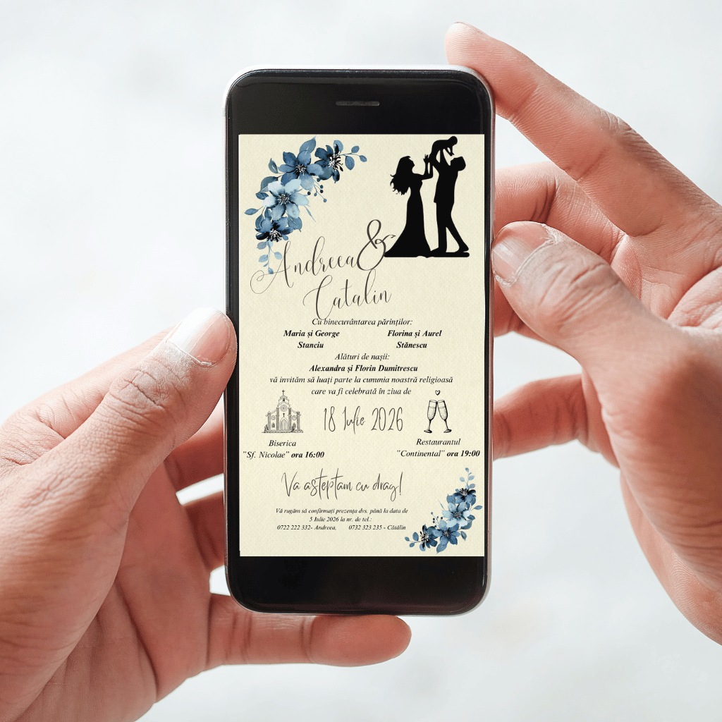 Invitatie Digitala cod Magnific C.21 - MirajulNuntii.ro