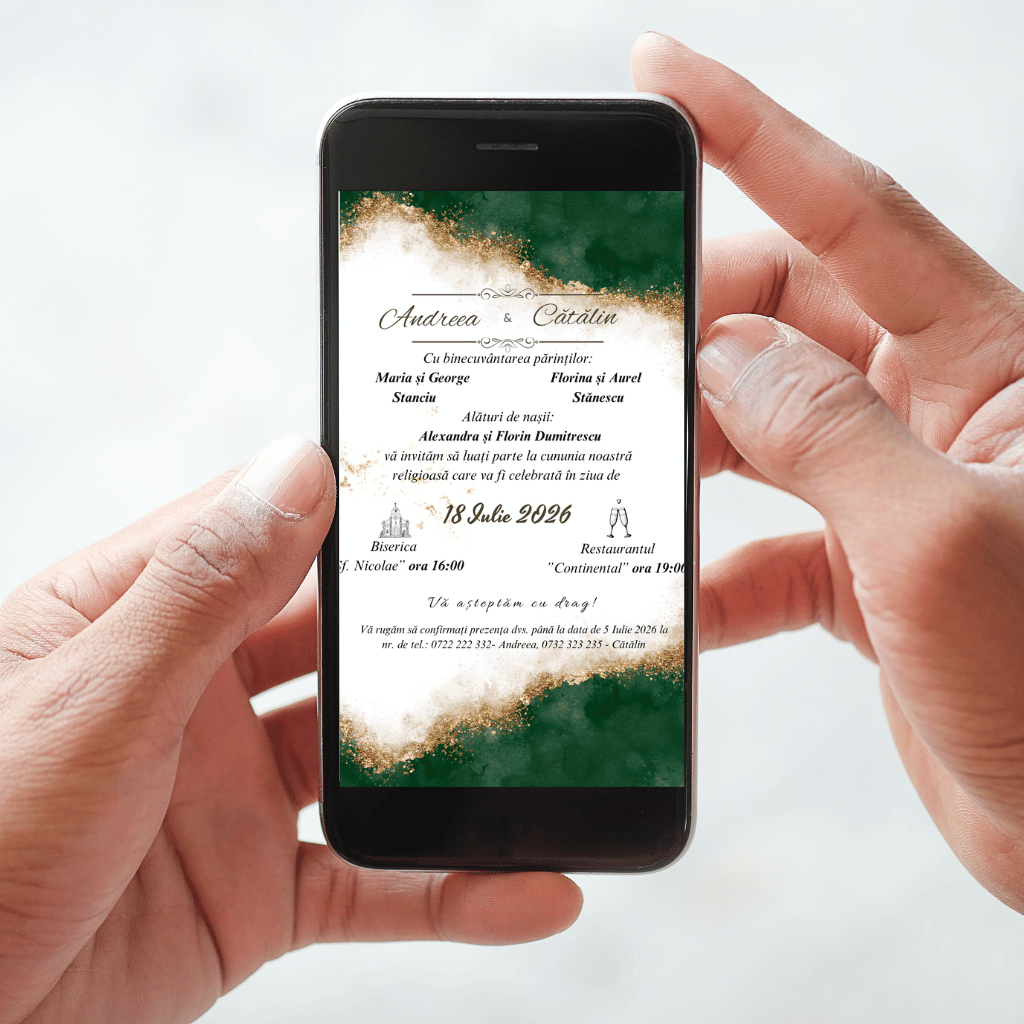 Invitatie Digitala cod Magnific C.4 - MirajulNuntii.ro