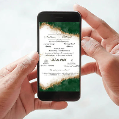 Invitatie Digitala cod Magnific C.4 - MirajulNuntii.ro
