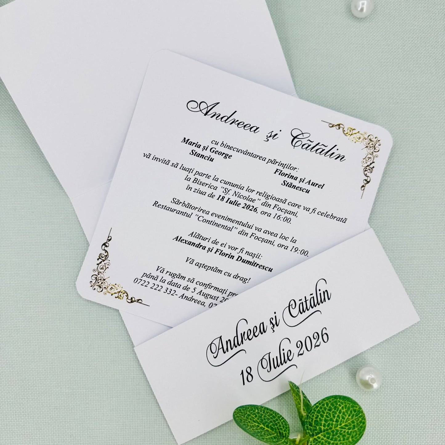 Invitatii nunta cod Miraj-20281 - MirajulNuntii.ro