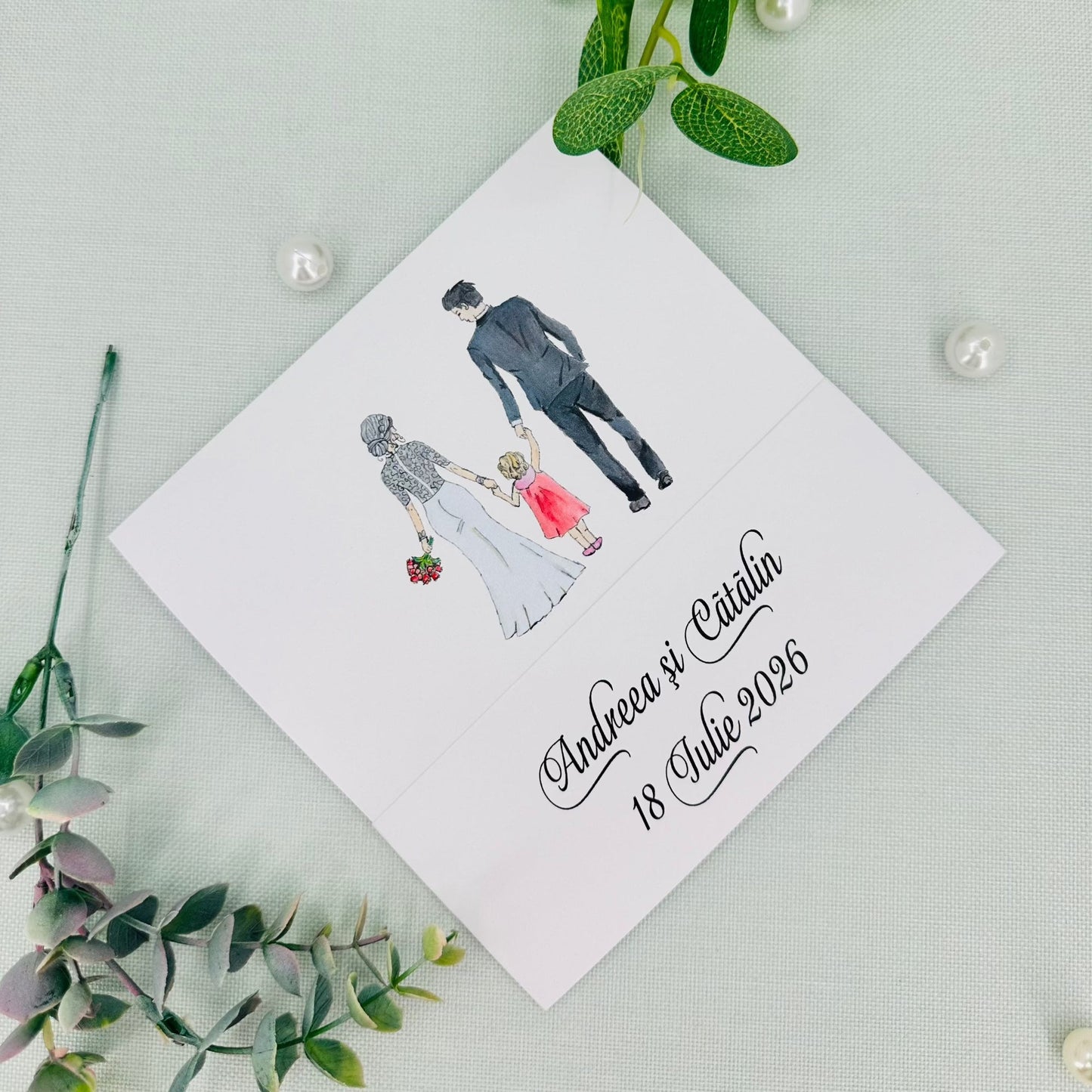 Invitatii nunta si botez cod Miraj-20791 - MirajulNuntii.ro
