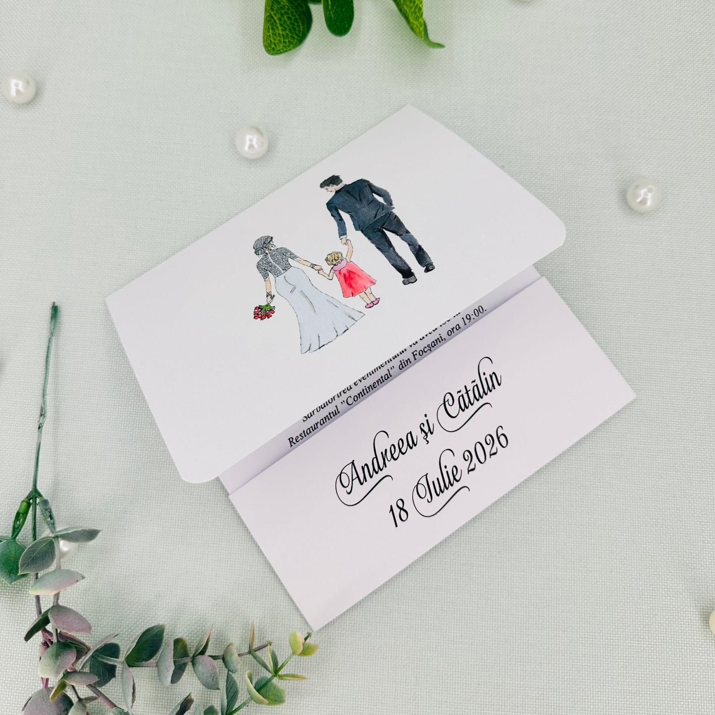 Invitatii nunta si botez cod Miraj-20791 - MirajulNuntii.ro