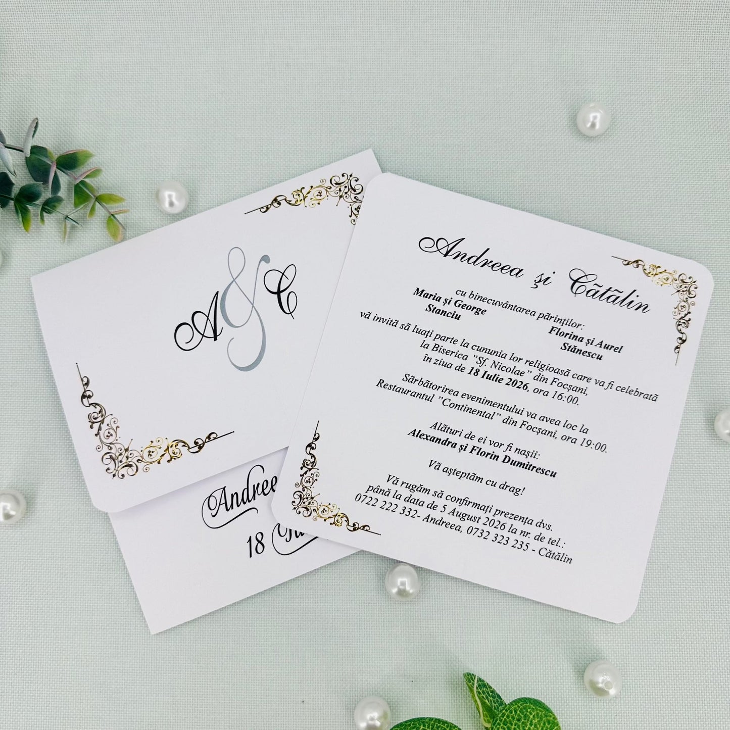 Invitatii nunta cod Miraj-20281 - MirajulNuntii.ro