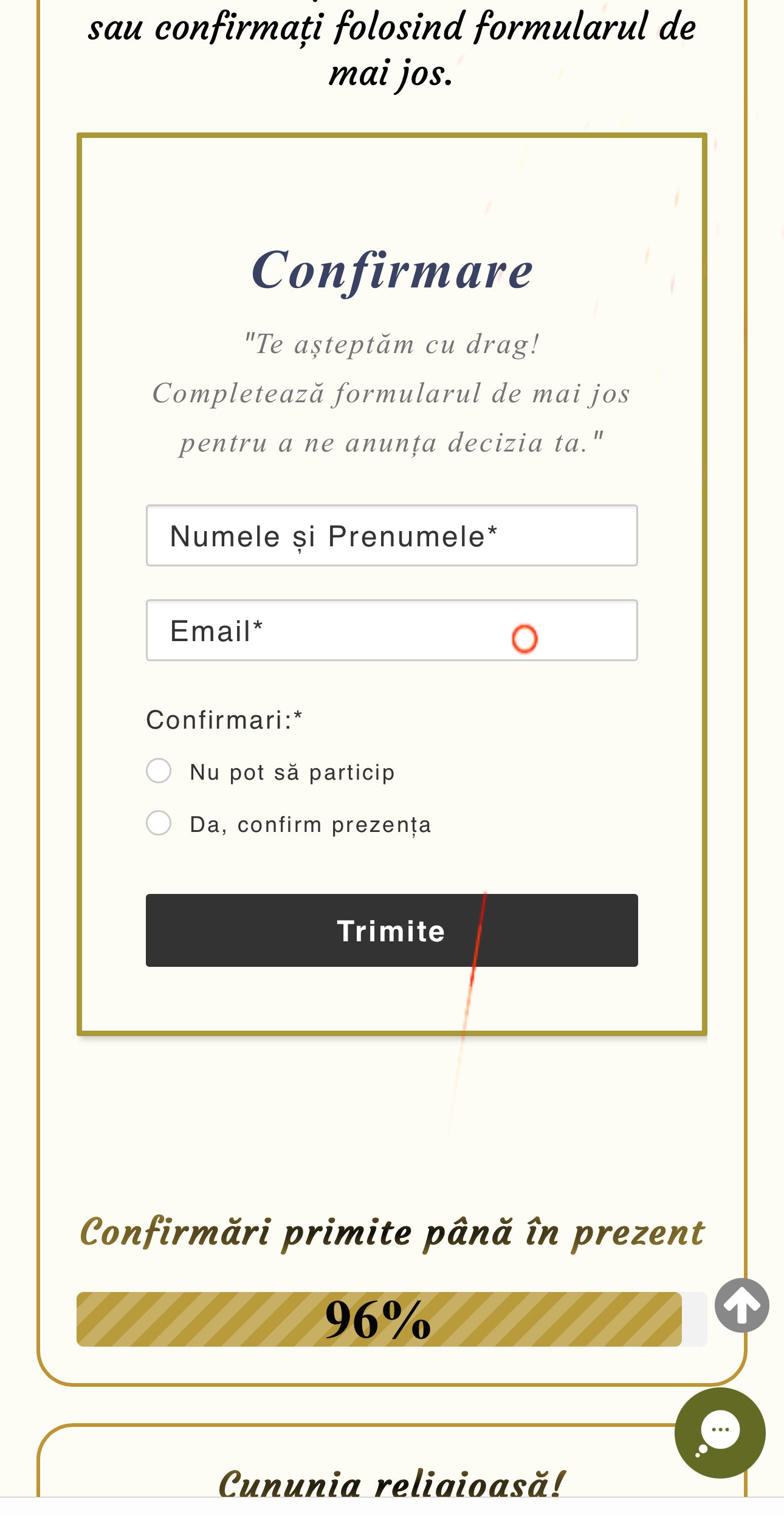 Invitatie On-line Nunta cod N01 - MirajulNuntii.ro