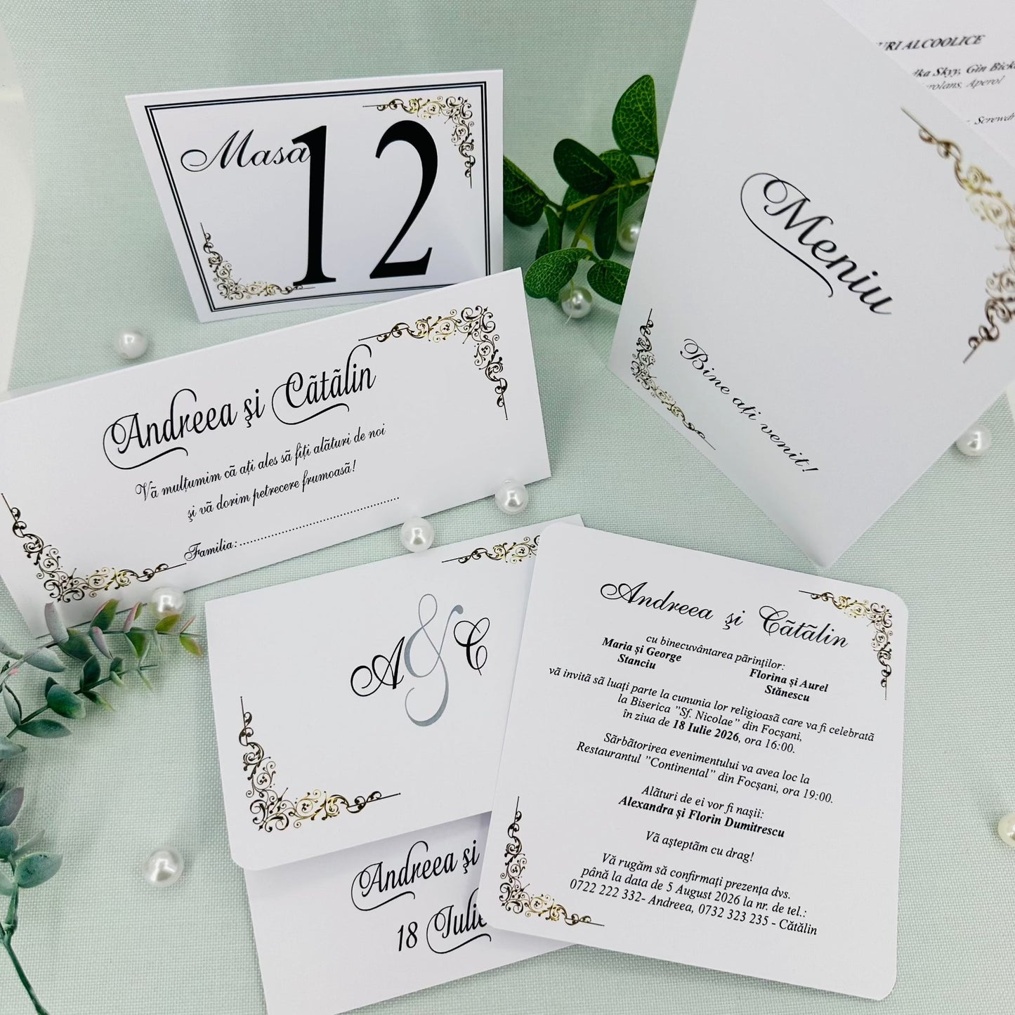 Invitatii nunta cod Miraj-20281 - MirajulNuntii.ro