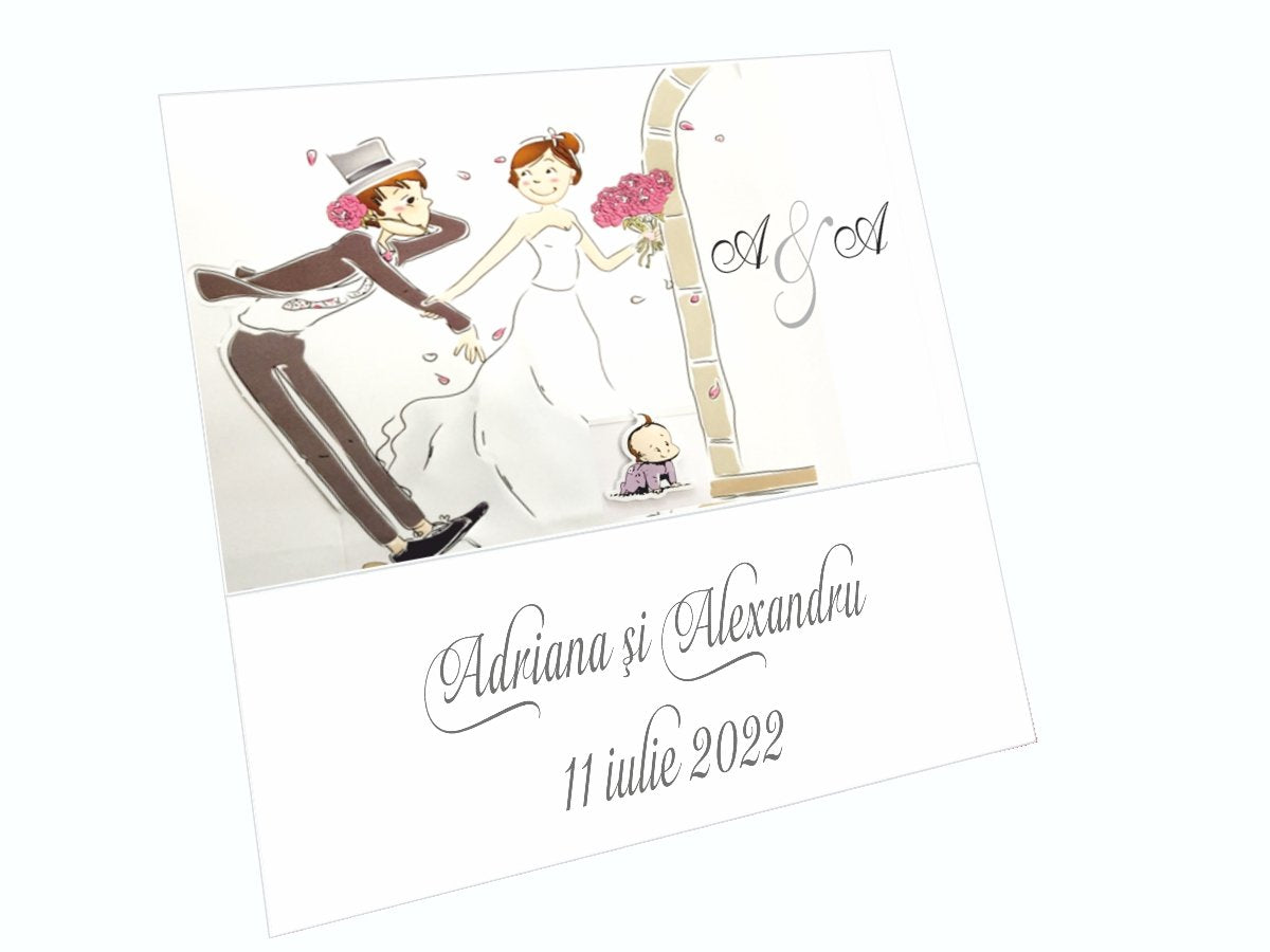 Invitatii nunta si botez cod Miraj-20421 - MirajulNuntii.ro