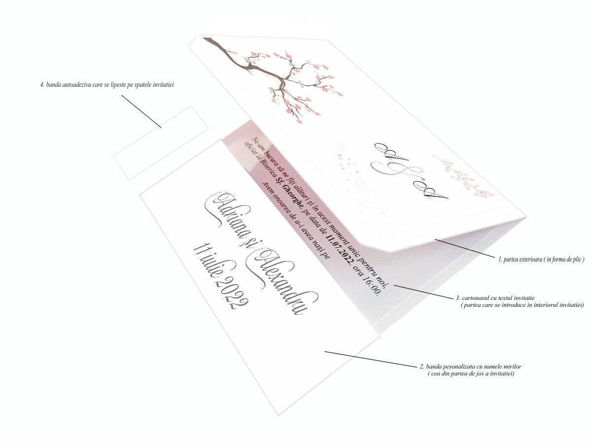 Invitatii nunta cod Miraj-20431 - MirajulNuntii.ro