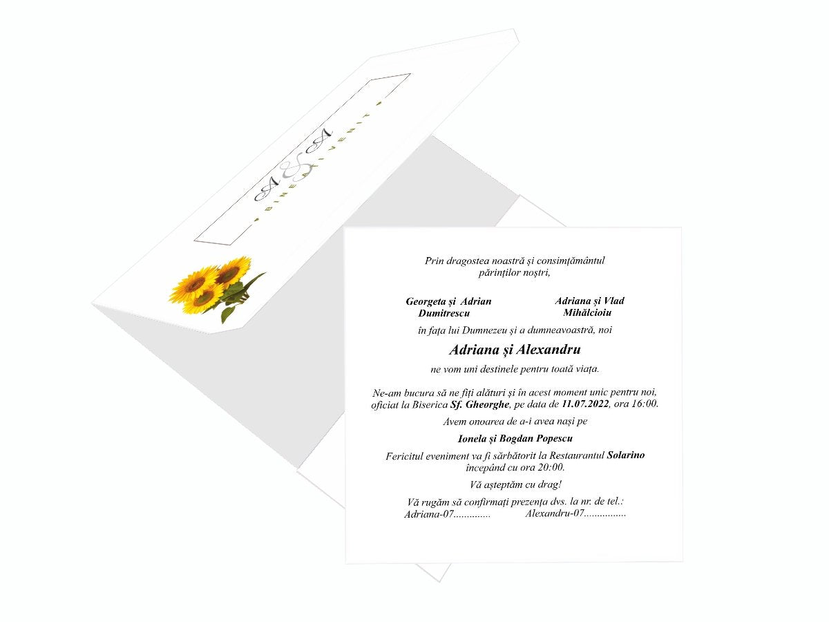 Invitatii nunta cod Miraj-2056 - MirajulNuntii.ro