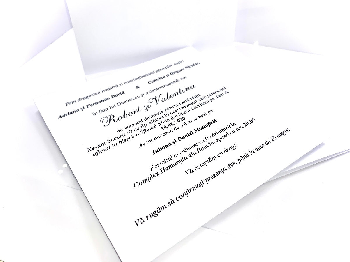 Invitatii nunta cod Miraj-2021 - MirajulNuntii.ro