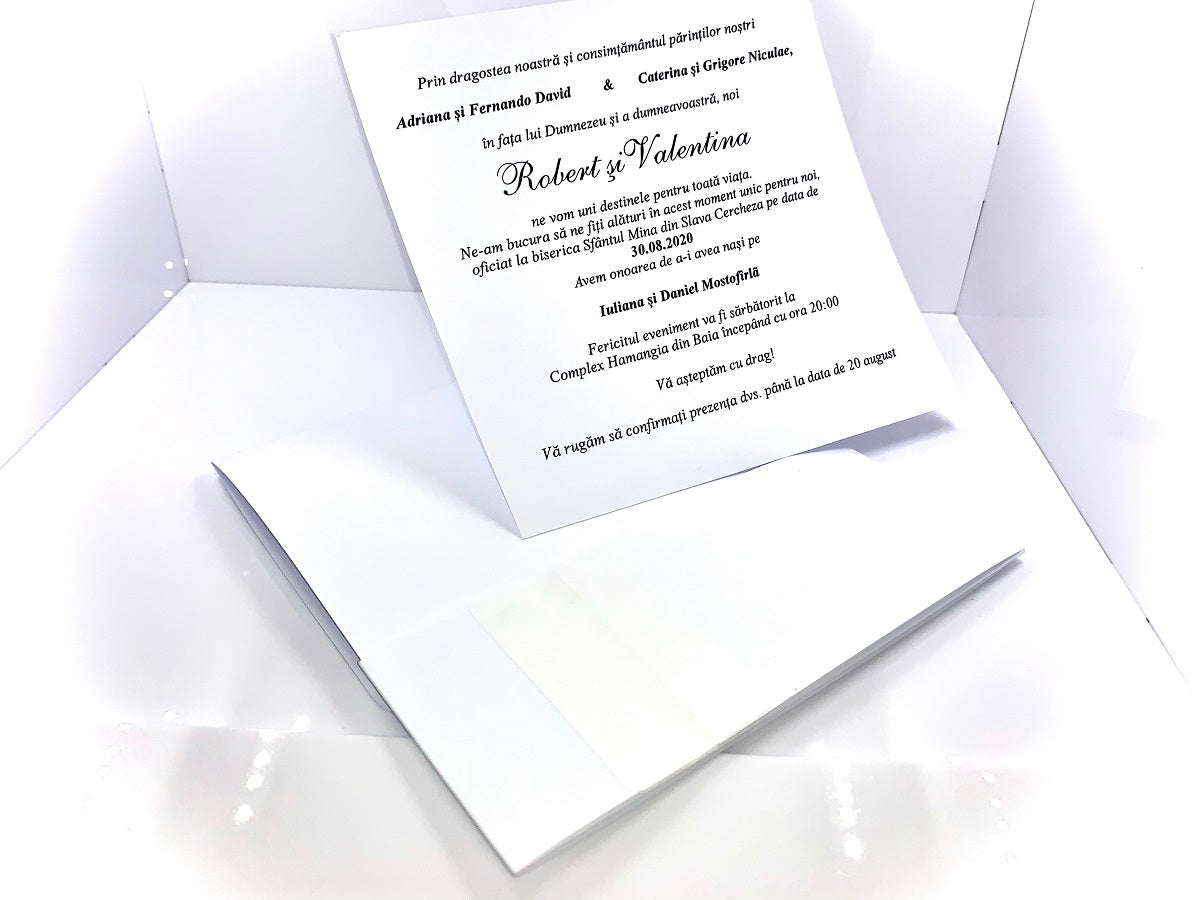 Invitatii nunta cod Miraj-70301 - MirajulNuntii.ro
