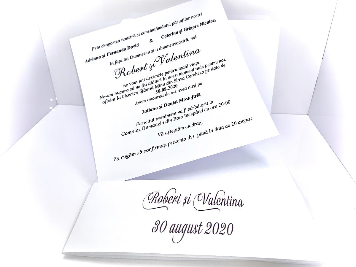 Invitatii nunta cod Miraj-2021 - MirajulNuntii.ro