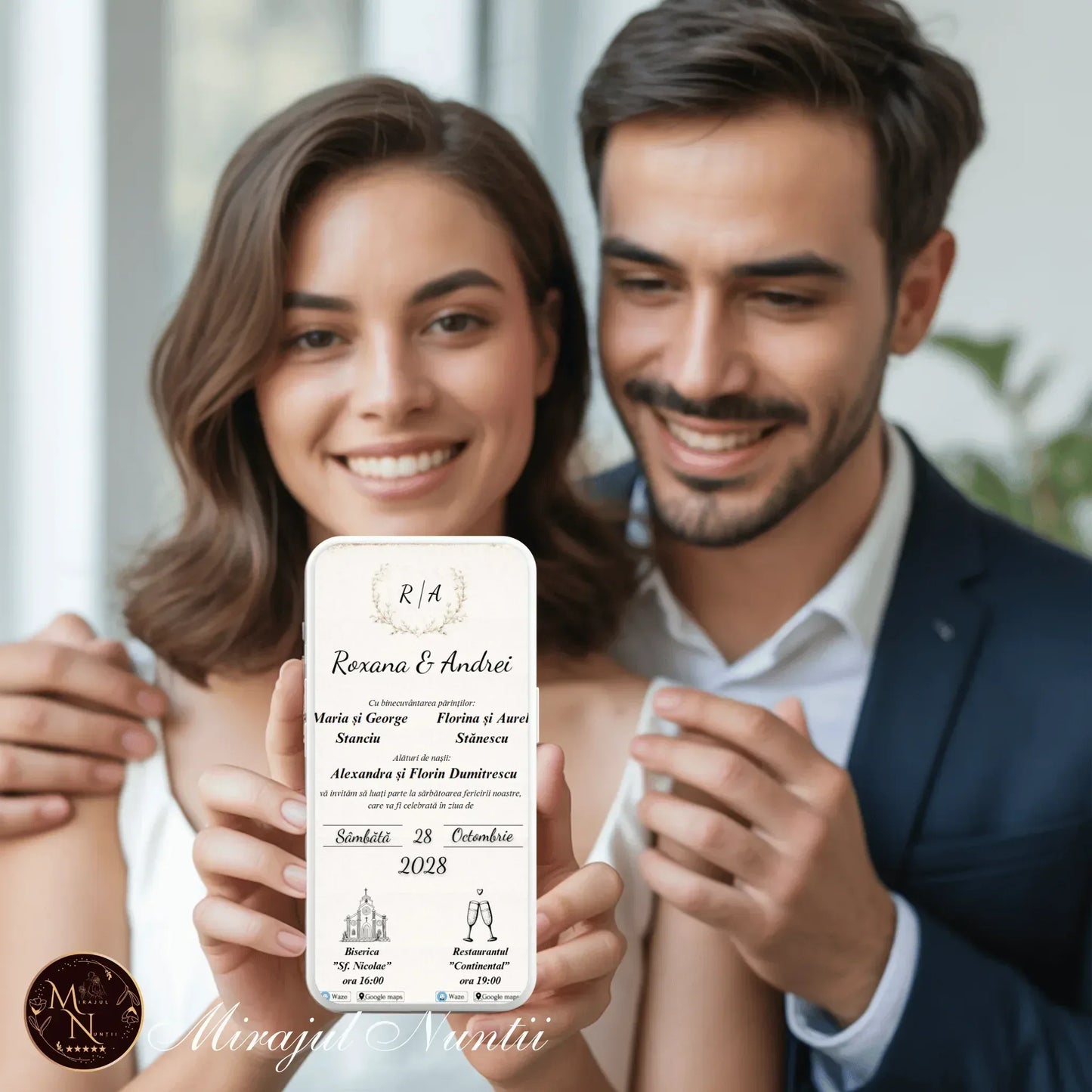 Invitatie On-Line Nunta cod CV.29 - MirajulNuntii.ro