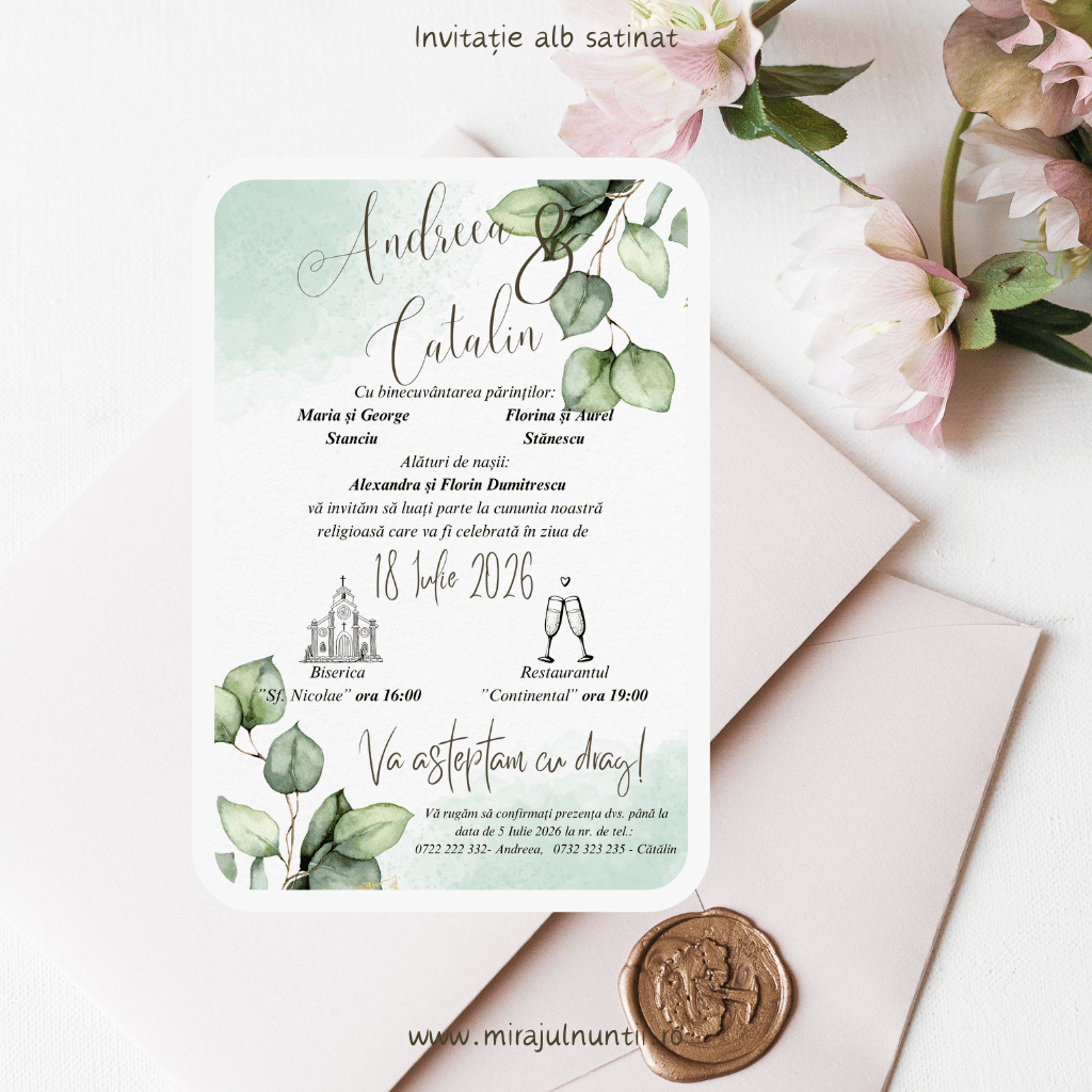 Invitatie cod Magnific C.16 - MirajulNuntii.ro