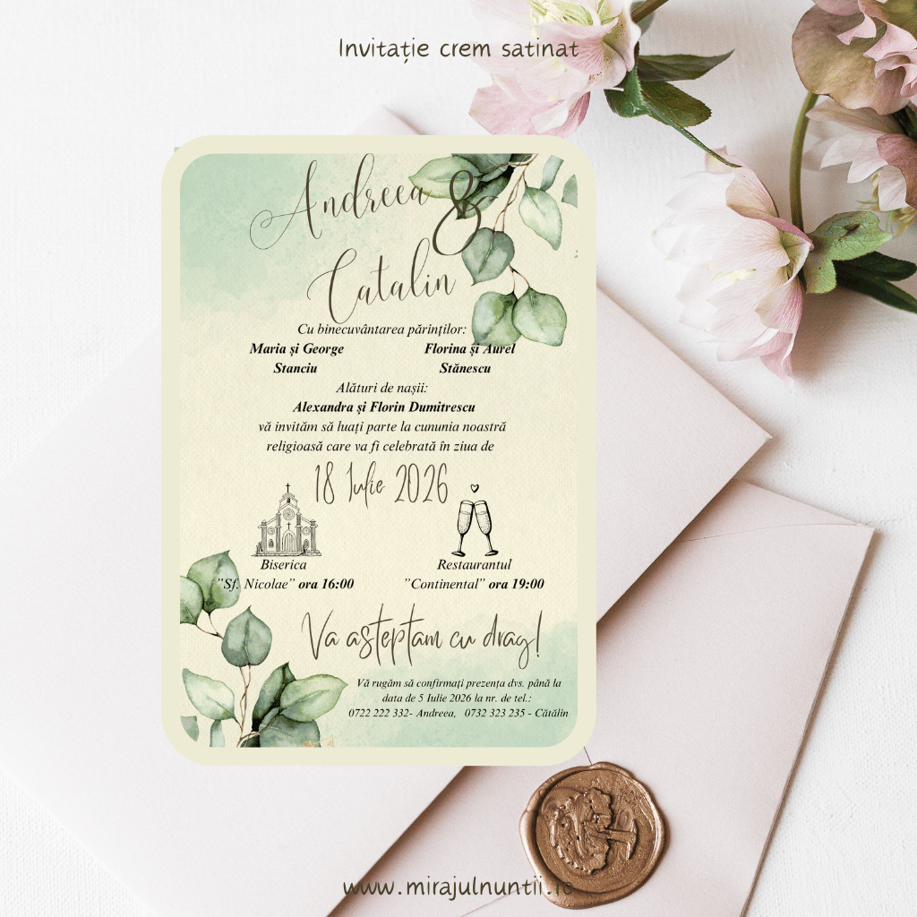 Invitatie cod Magnific C.16 - MirajulNuntii.ro