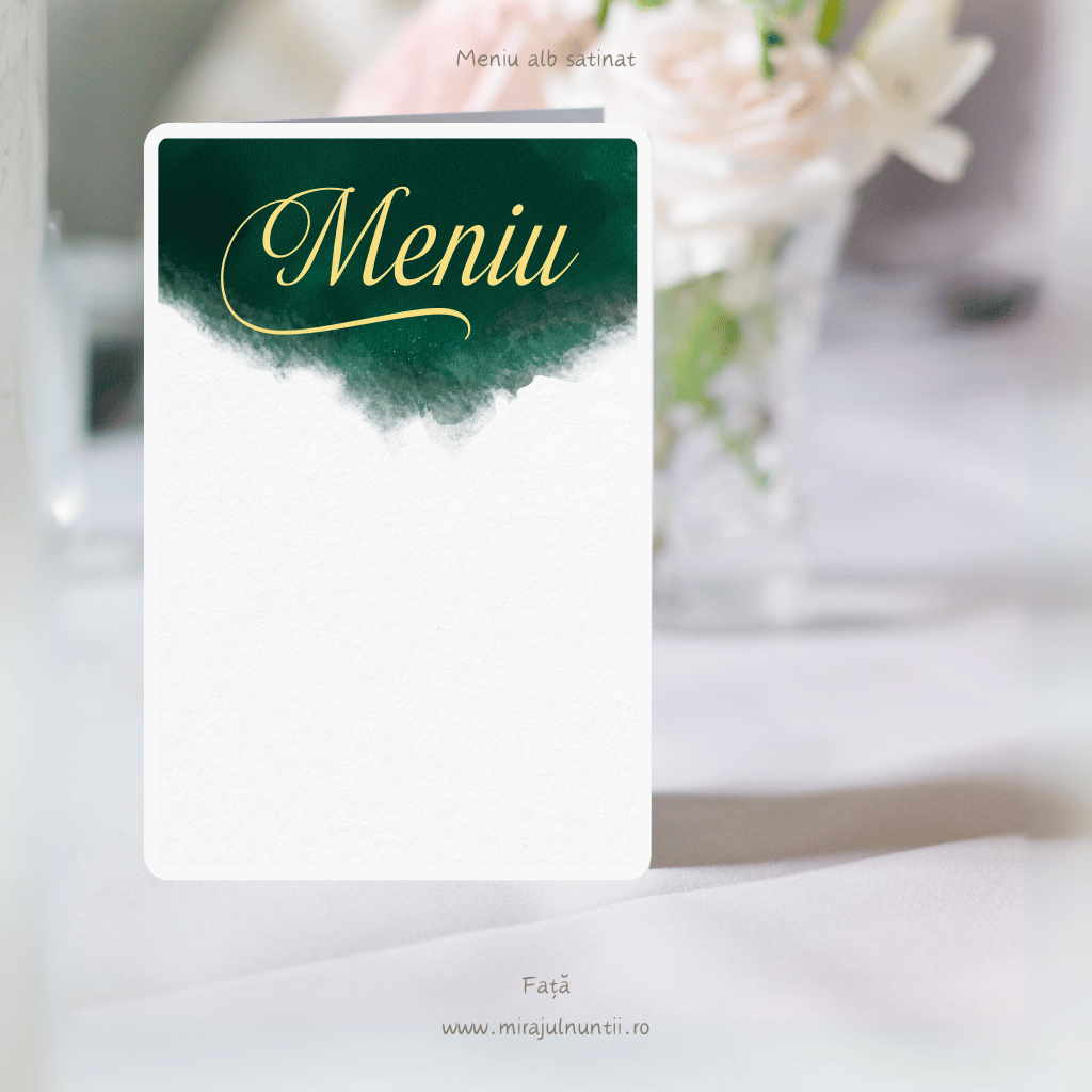 Meniu nunta tip carte cod Magnific C.1 - MirajulNuntii.ro