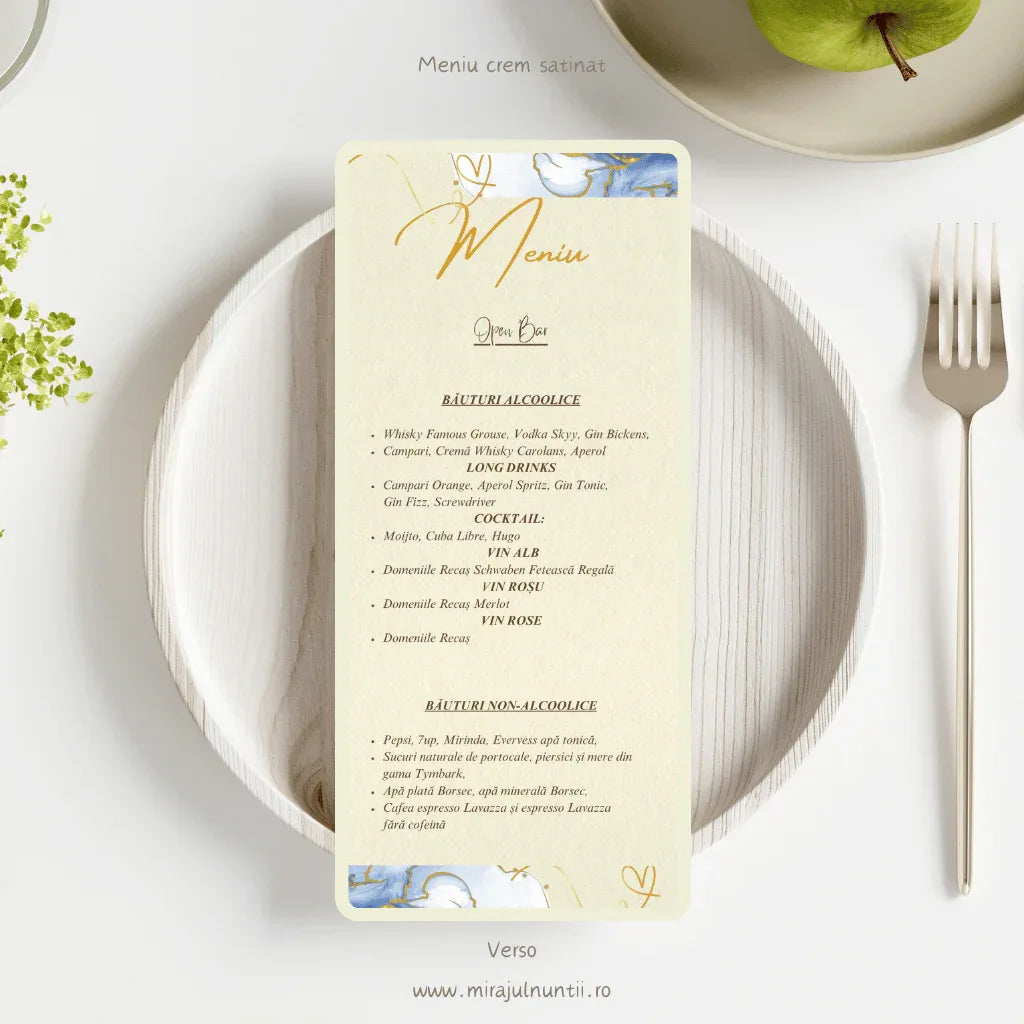 Meniu individual cod Magnific C.3 - MirajulNuntii.ro