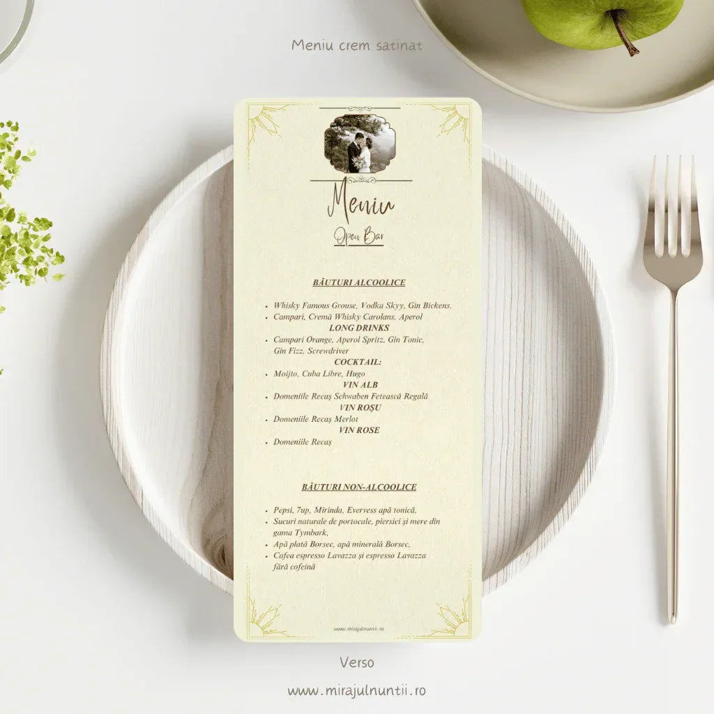 Meniu individual cod Magnific C.2 - MirajulNuntii.ro