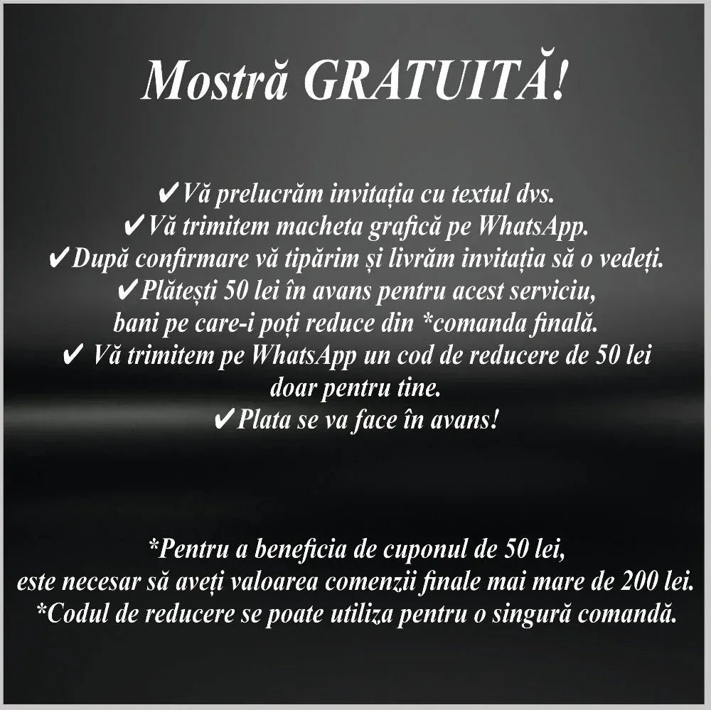 Mostră gratuită (botez) - MirajulNuntii.ro