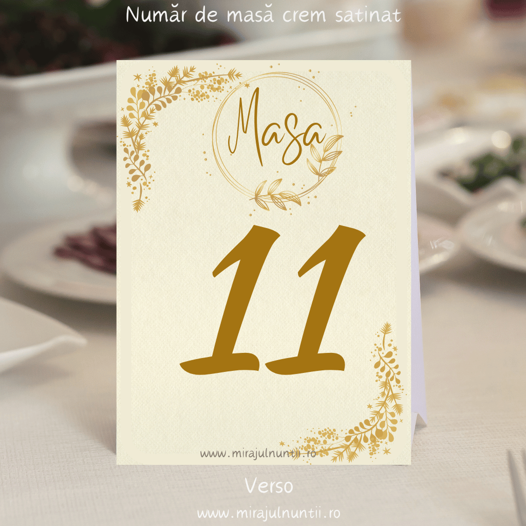 Numar de masa cod Magnific C.13 - MirajulNuntii.ro