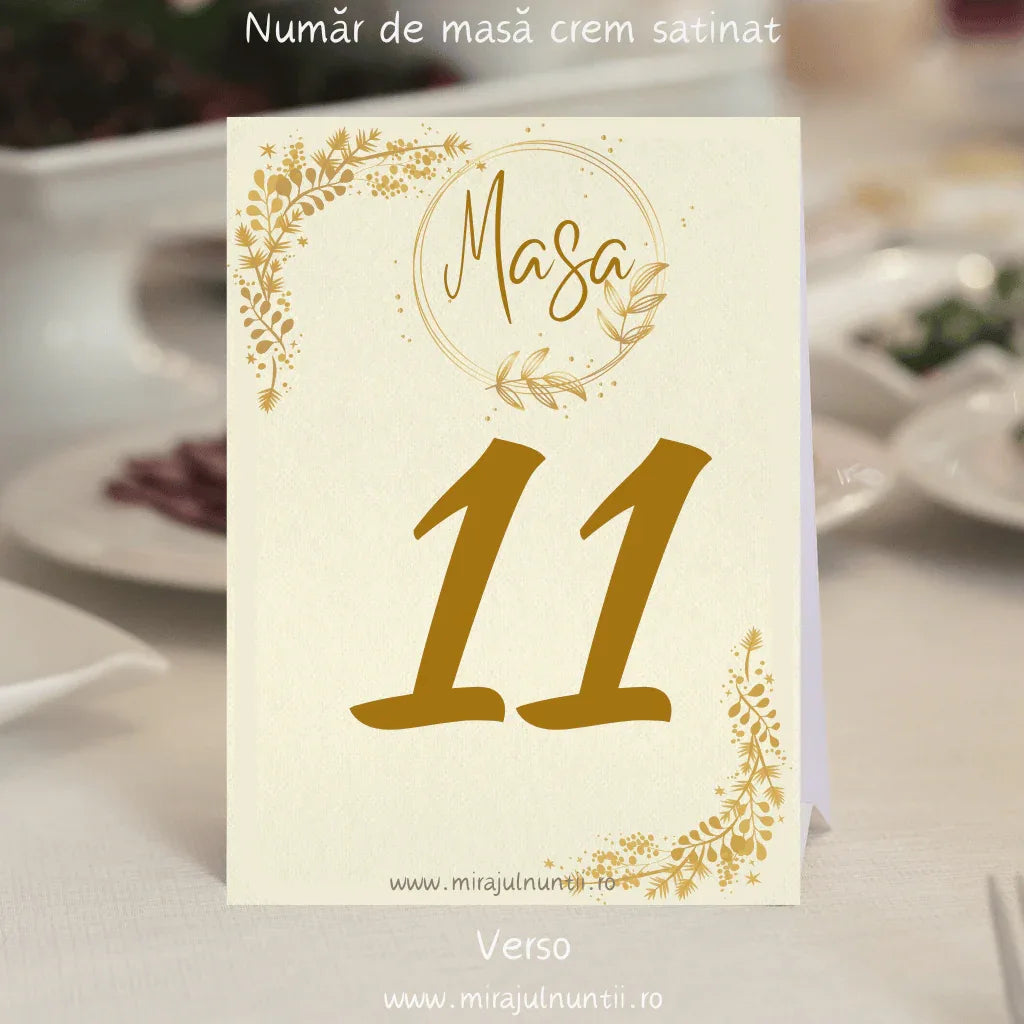 Numar de masa cod Magnific C.13 - MirajulNuntii.ro