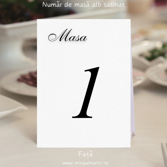 Numere de masă cu grafică personalizată NUNTĂ