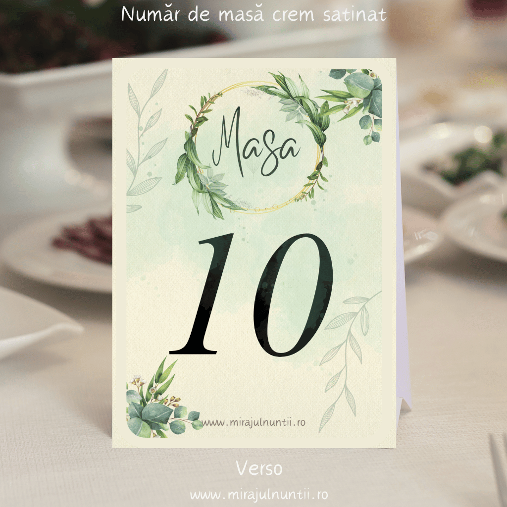 Numar de masa cod Magnific C.25 - MirajulNuntii.ro