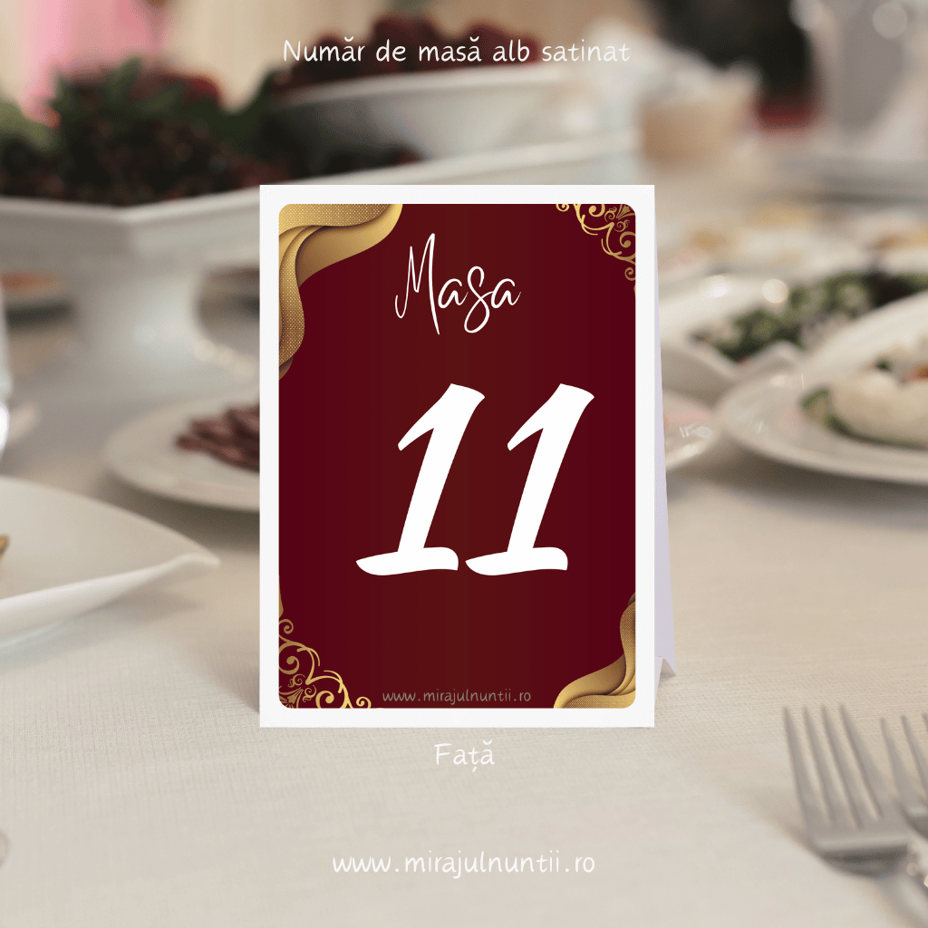 Numar de masa cod Magnific C.14 - MirajulNuntii.ro