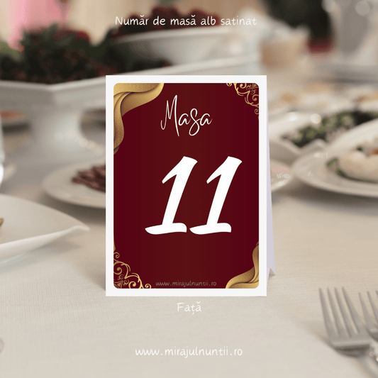 Numar de masa cod Magnific C.14 - MirajulNuntii.ro