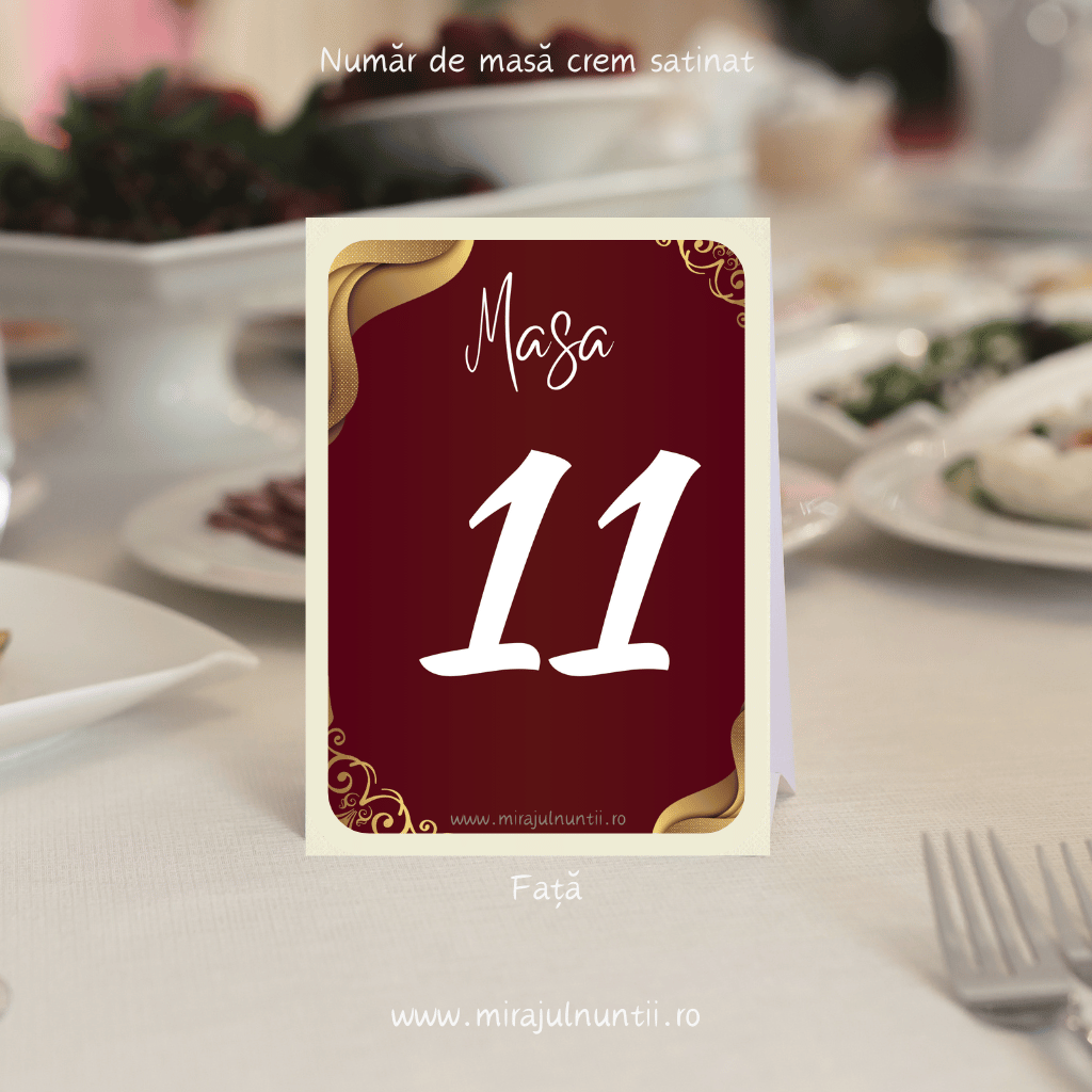 Numar de masa cod Magnific C.14 - MirajulNuntii.ro