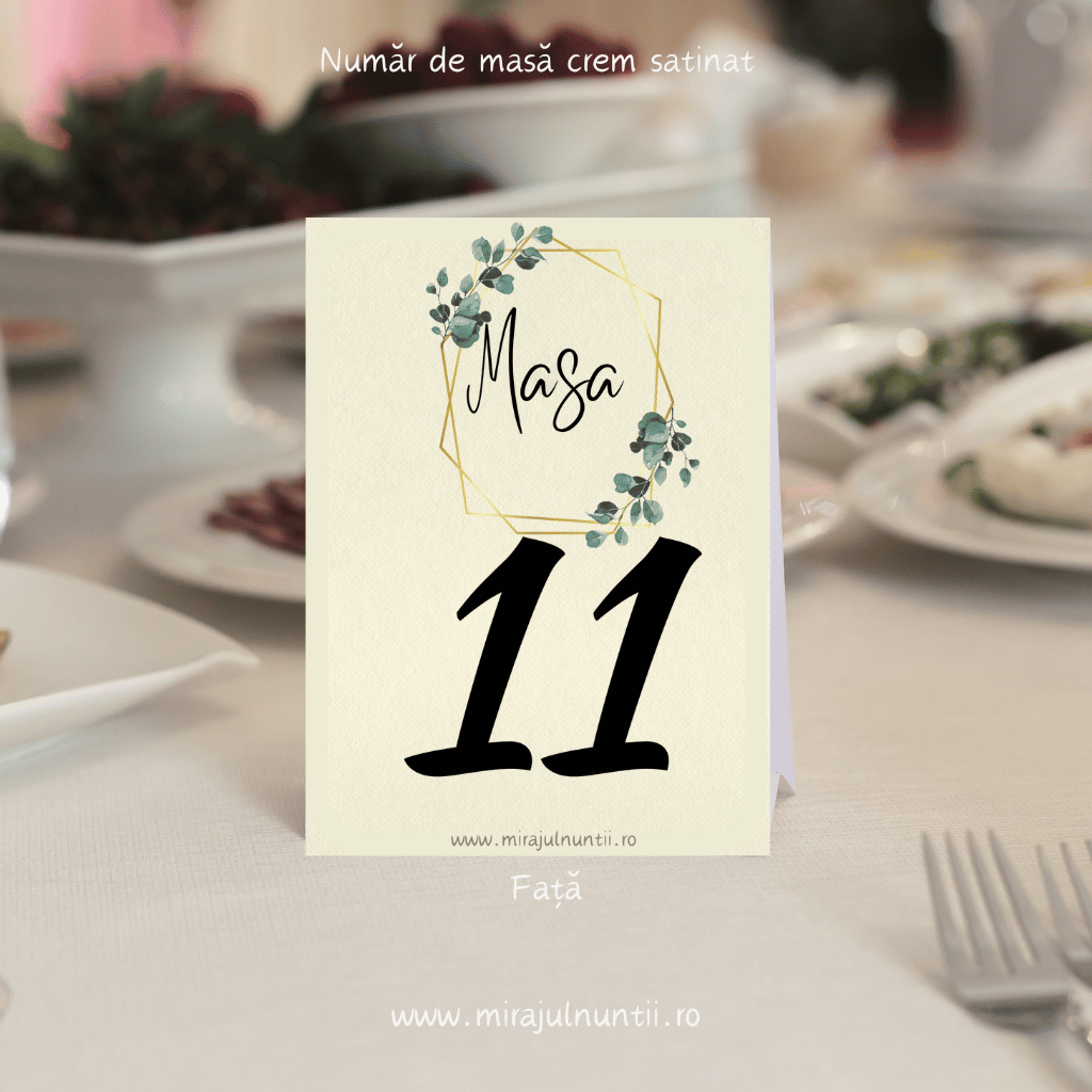 Numar de masa cod Magnific C.12 - MirajulNuntii.ro