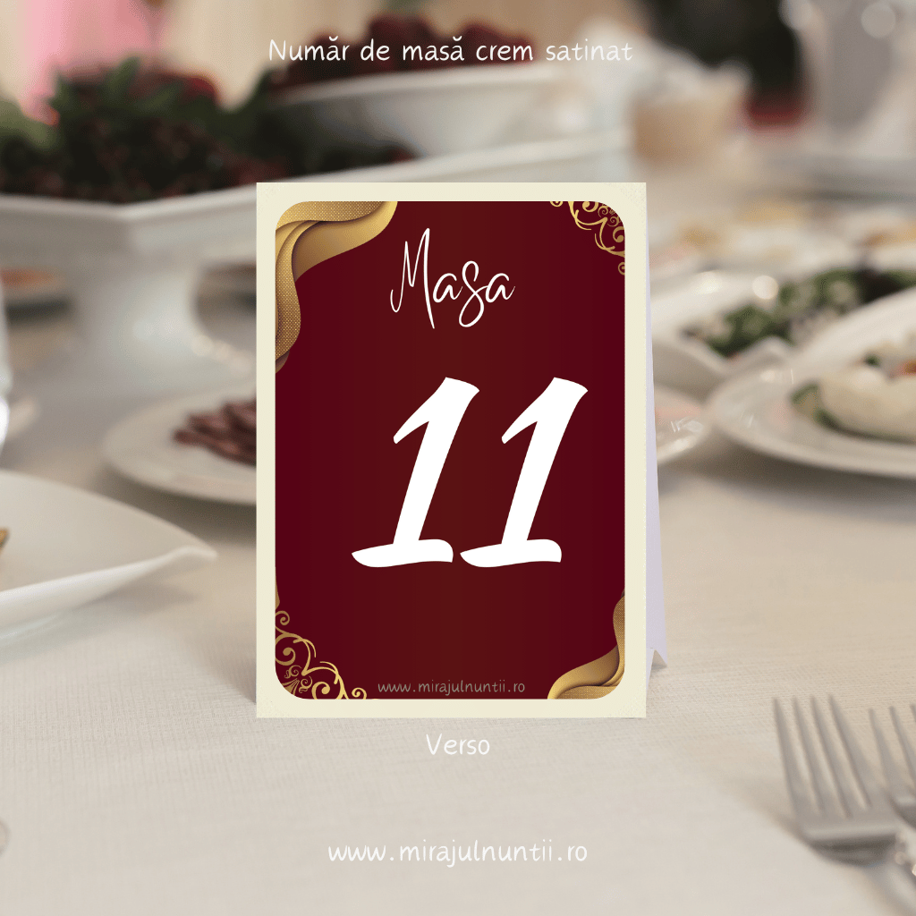 Numar de masa cod Magnific C.14 - MirajulNuntii.ro