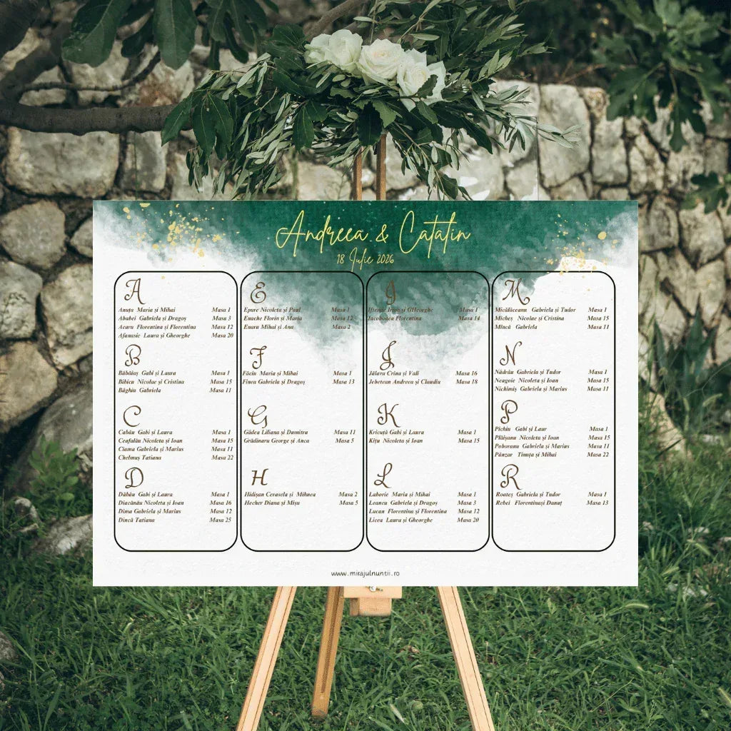 Listă invitați - Opis, cod Magnific C.1 - MirajulNuntii.ro