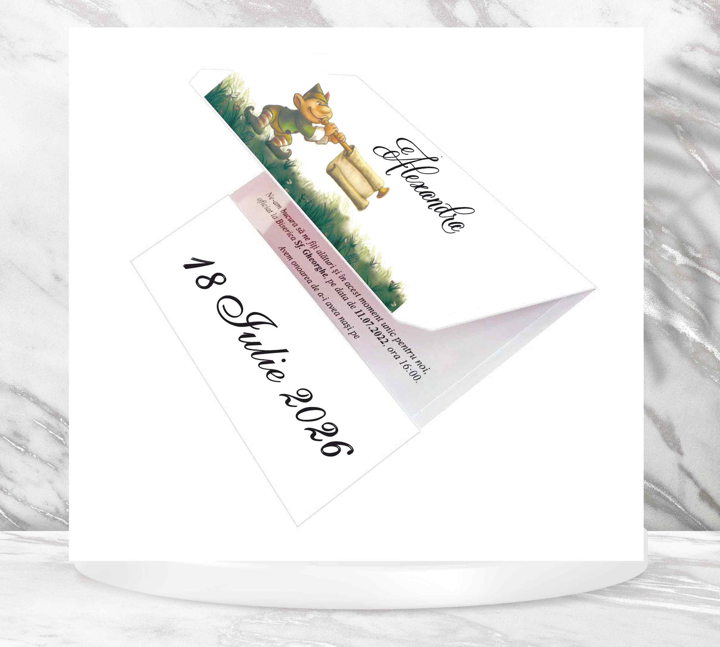 Invitatii botez cod Miraj - 7110 - MirajulNuntii.ro