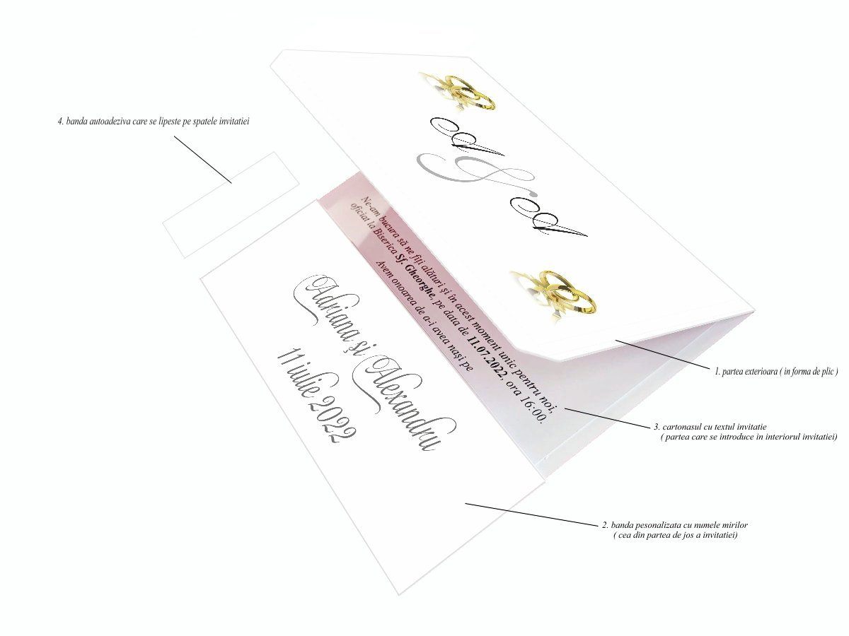 Invitatii nunta cod Miraj-20271 - MirajulNuntii.ro