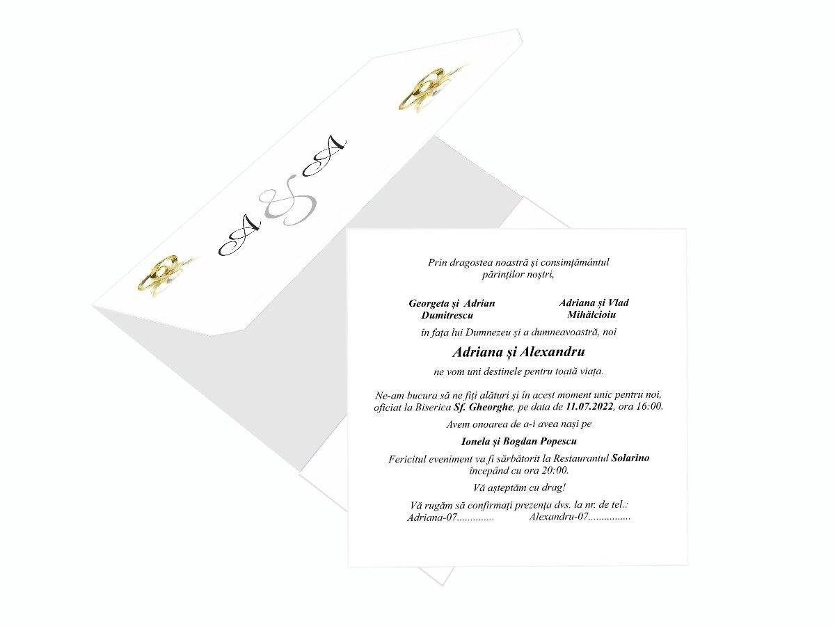 Invitatii nunta cod Miraj-20271 - MirajulNuntii.ro